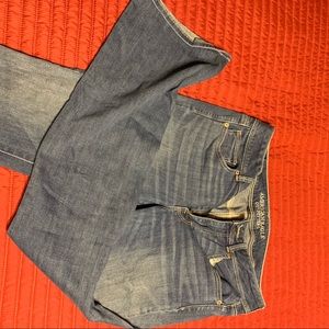 Blue jeans kick boot